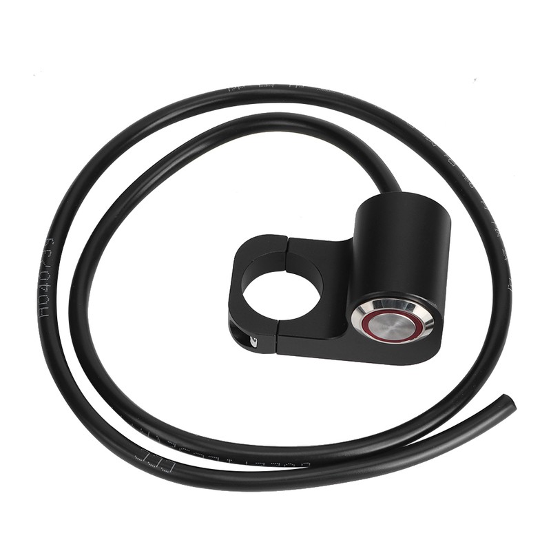 7/8in 22mm Modified Waterproof Steel LED Spotlight Handlebar Switch for