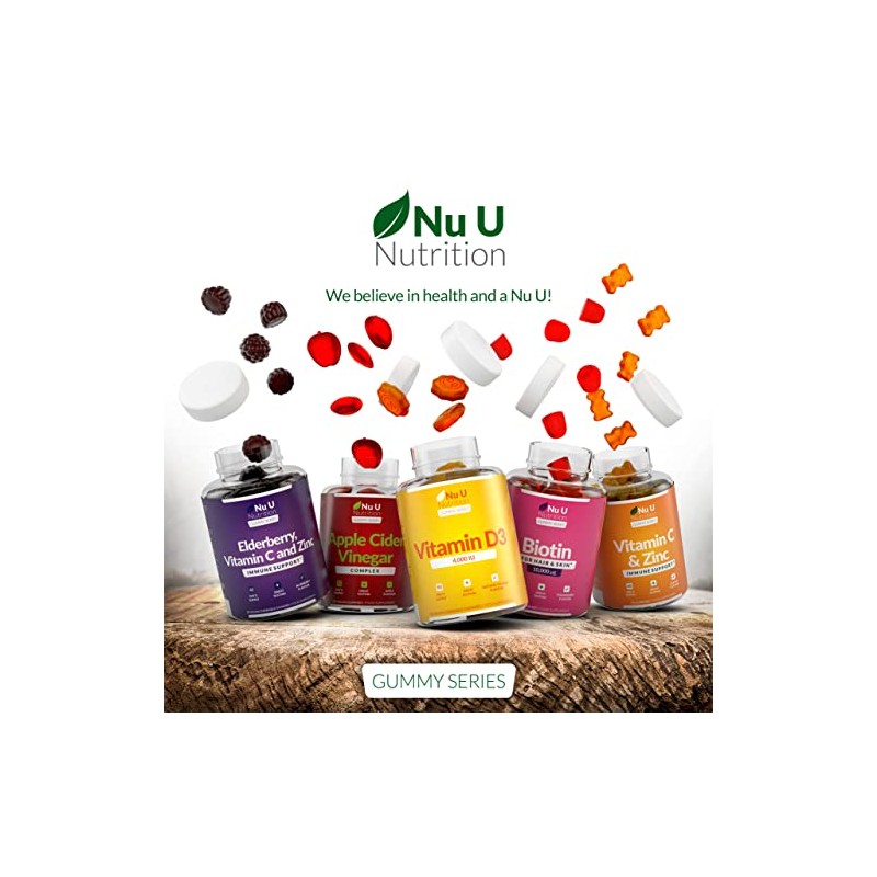 Biotin Hair Gummies 10,000mcg - 90 Vegan Gummies - 45