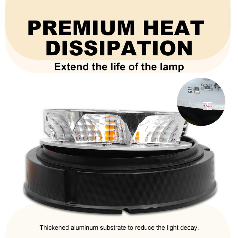 Agrieyes Beacon LED Strobe Lights with Replaceable Lens, Emergency Warning