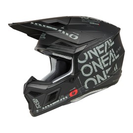 O'Neal 3 SRS Adult Helmet Static Black/Gray Medium