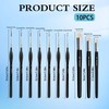 Professional Miniature Brush Set for Model Making and Detail Painting,