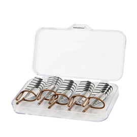 Healvian 10pcs Reusable Metal Nail Mold Tips Aluminum Nail Extension Forms Accurate Guides for Professional and Manicure Use