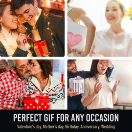 Preserved Roses - Eternal Glass Rose with LED Lights & Timer - Coolest Gifts for Girlfriend Mom Wife Daughter Women - Beauty and the Beast Rose for Christmas Wedding Anniversary Birthday - Blue