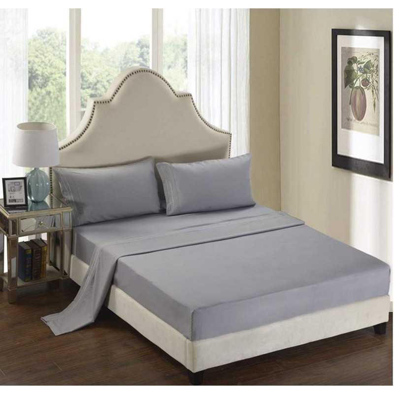 Fitted Sheet Queen size Ultra-Soft Wrinkle Resistant Brushed Microfiber Bedsheet