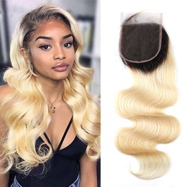 ELIHAIR Colorful Hair Closure 4 * 4 Lace Hair 1b/613 Blonde Body Wave Hair Pieces Top Closure 14inch