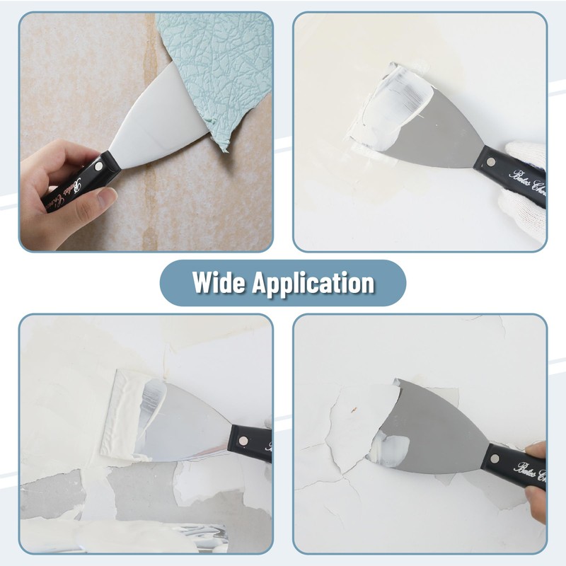 Bates 3 Inch Flexible Metal Putty Knife - Drywall Spackle