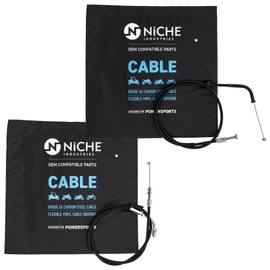 NICHE Push Pull Throttle Cable Set for Honda Shadow VLX 600 VT600C VT600CD 17910-MR1-000 17910-MZ8-A20