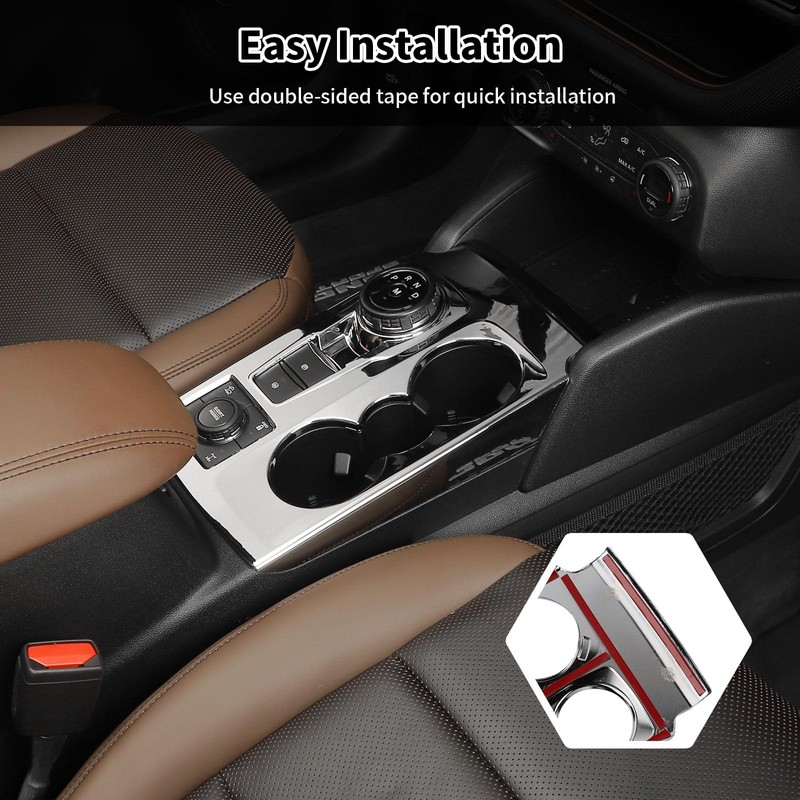 HTHE for Bronco Sport Center Console Gear Shift Cover Cup