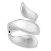 Vinani Snake Ring Twisted Shiny Brushed 925 Sterling Silver Snake
