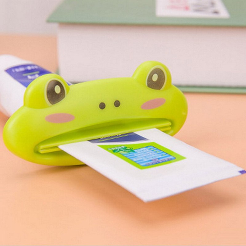 6Pcs Color Random Frog Tube Squeezers Toothpaste Dispenser Toothpaste Rolling