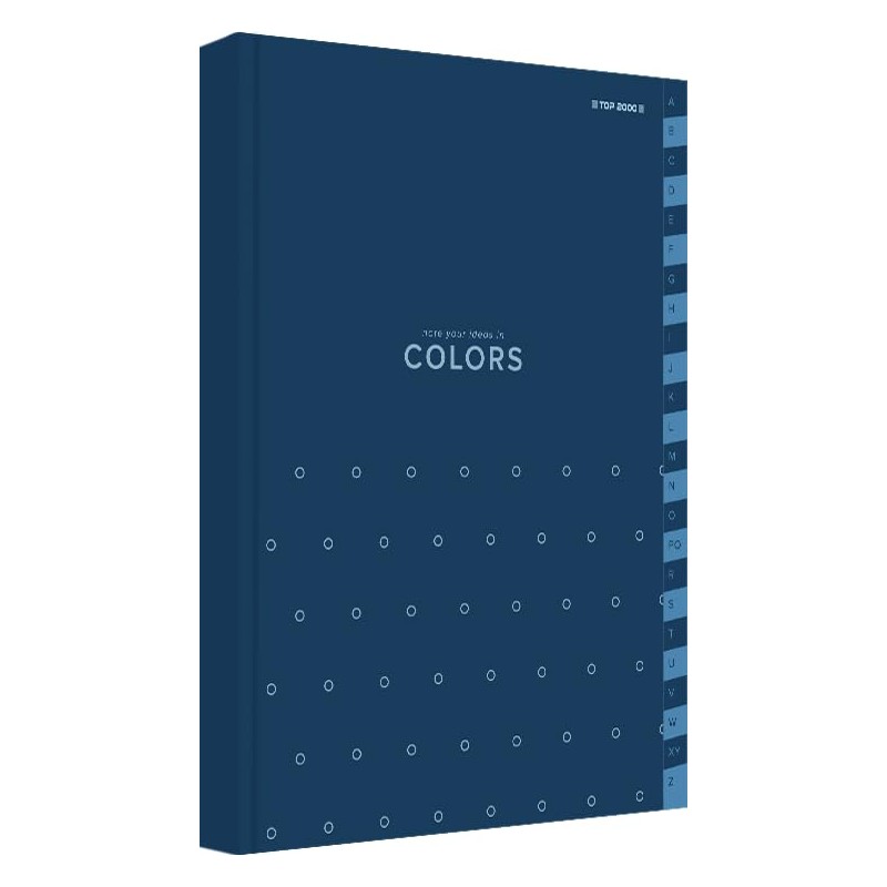 Top-2000 Index Notebook A5 96 Sheets Squared A-Z Blue Notebook