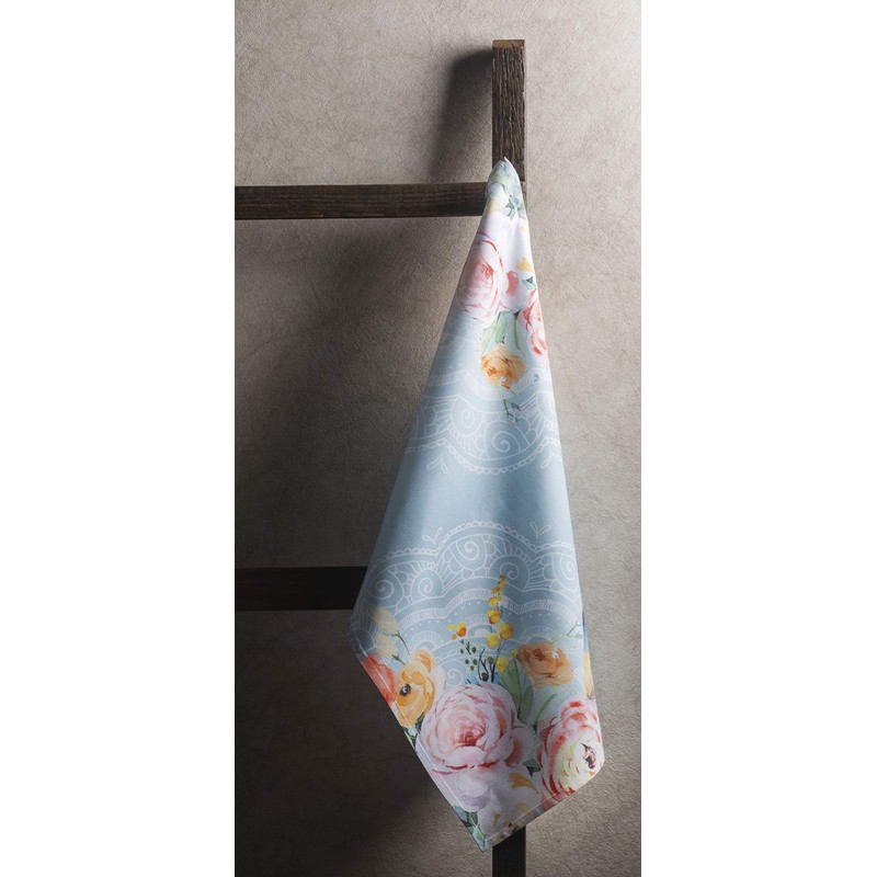 Maison d' Hermine Ibiza-Blue 100% Cotton Set of 3 Multi-Purpose