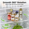LAMU Lazy Susan Organizer Turntable 15.67''x11.7'' for Refrigerator Organizers and