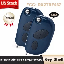 KeyMaster 2for Maserati GranTurismo Quattroporte 05-11 Flip Remote Key Shell Fob RX2TRF937