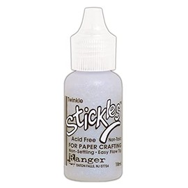 Ranger SGG59776 Twinkle Stickles Glitter Glue, Synthetic Material, White, 2.5 x 2.5 x 7.5 cm