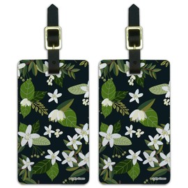Jasmine Flowers Luggage ID Tags Suitcase Carry-On Cards - Set of 2