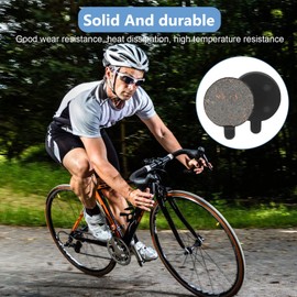 Pastillas de freno para scooter, pastillas de freno semimetálicas, pastillas de freno de bicicleta, 4 pares de pastillas de freno para scooter eléctrico de 10 pulgadas, 4 mm