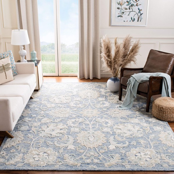 Safavieh Glamour Collection GLM624M Handmade Premium Wool Area Rug, 4'