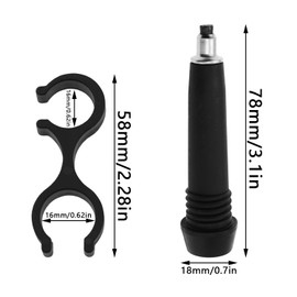 yyangz 4pcs Hiking Poles Replacement Tip Protectors for Walking Poles Carabiner Accessories Universal Ski Poles Accessories Tungsten Wear Tips