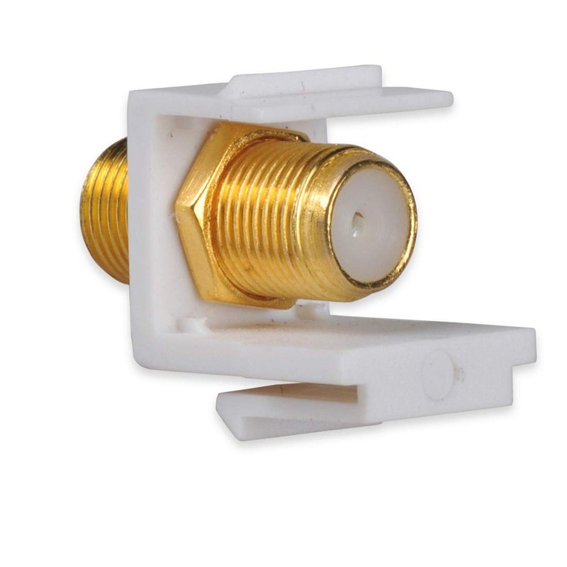 Coaxial Wall Plate, Conshine F-Connector Keystone Jack for TV Coax