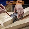 Woodworking Square Size Measure Ruler - 3D Mitre Angle Measuring