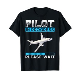 Futuro Pilota Aereo in Volo Aeroporto Copilota Regalo Pilota Maglietta