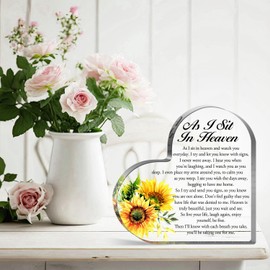 Sympathy Gifts, Bereavement Gift Condolences Gift Acrylic Heart Memorial Gift Sympathy Table Decorations Loss of for Loved One of for Table Centerpieces Remembrance