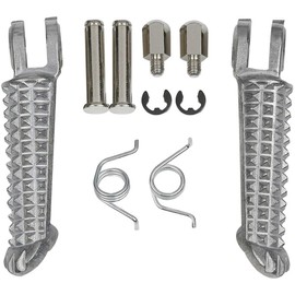 VPZMT Front Footrests Foot Pegs Fits for suzuki GSXR1000 GSXR600 GSXR750 2001-2017 (White)