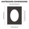 14x18 Mat Bevel Cut for 12x15 Photos - Precut White