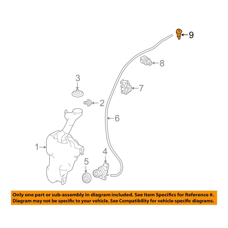 Honda Genuine 76810-TX4-A01 Nozzle Assembly
