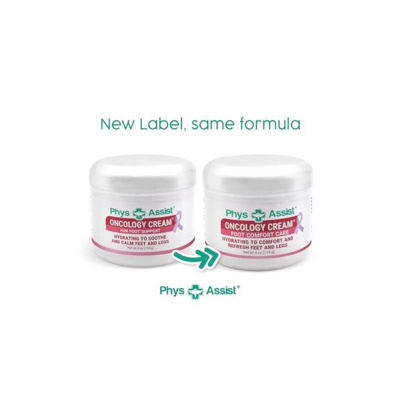 PhysAssist Oncology Foot Support, Soothing, Calming and Hydrating After Chemotherapy.