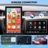 Single Din Wireless CarPlay Stereo - 10.1 Inch Rotatable Wireless