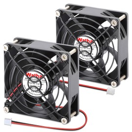 2 Pack Wathai IP67 Waterproof 80mm 24V DC Cooling Fan Dual Ball High Speed for PC Case, Electronics Equipment 80mm x 25mm