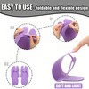 LYARCHTE 6 Pairs Disposable Foam Pedicure Slippers, Multi Color Bulk