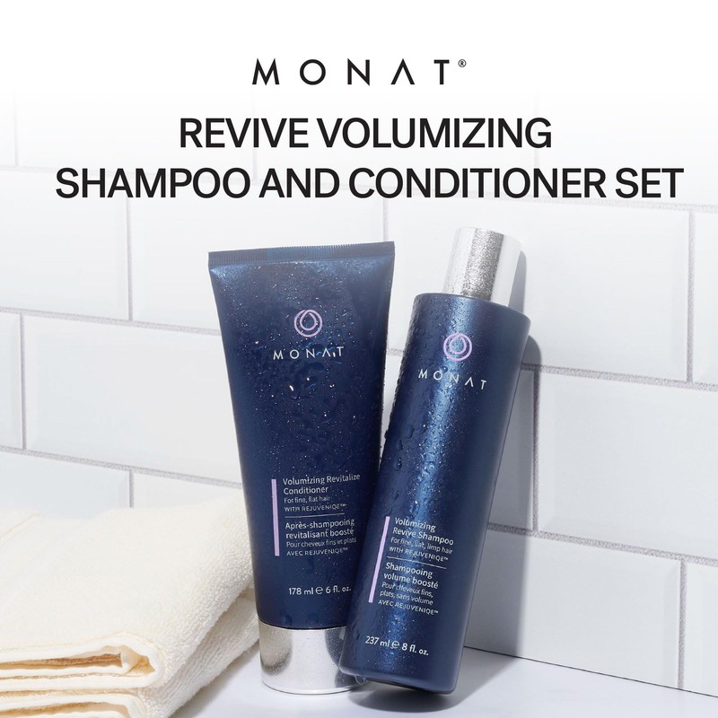 MONAT Volumizing Shampoo & Conditioner Set Infused with REJUVENIQE –
