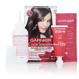 3 x Garnier Color Sensation Intense Permanent Colouration Cream 4.0 Deep Brown