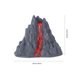 Garneck 10pcs Fake Volcano Decor, Volcano Documentary Science Kit Volcano Landscape Model for Scientific Education