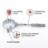 SKIR'CO Pack of 4 pipe brackets for diameter 40-45 mm