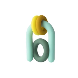 Boon Hoop Silicone Baby Teether - Baby Teething Toys for Infants - Soothing Teether for Babies - Ages 0 to 12 Months