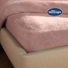 Silentnight Teddy Fleece Fitted Sheet Single - Blush Teddy Bear