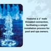 3 Hole Swimming Pool Spa Brass Deck Jet Fountain Nozzle