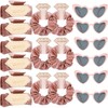 Tethzeng 18pcs Bridesmaid Scrunchies Proposal Gifts square 4.1inch last toast