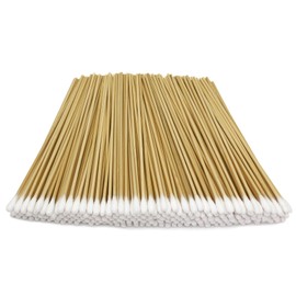200 PCS 6 Inch Extra Long Cotton Swabs with Wooden Handles - Long Stem Plain Cotton Tipped Applicator Tool for Makeup, Detailing, Jewelry Cleaning, Personal & Pets Care