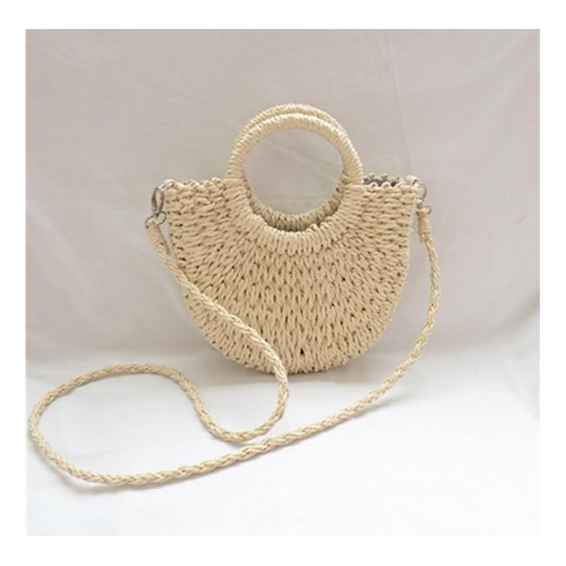 Inshere Women's Straw Beach Bag, Woven Shoulder Bag with Handbag,
