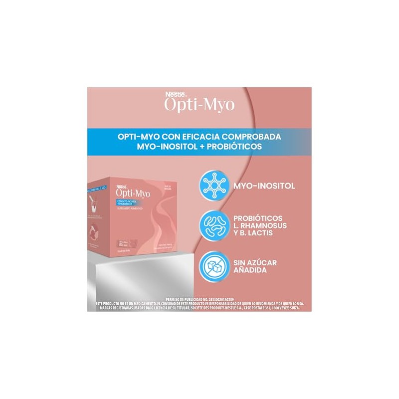 Opti-Myo/ G Balance Nestlé Caja con 60 Sobres
