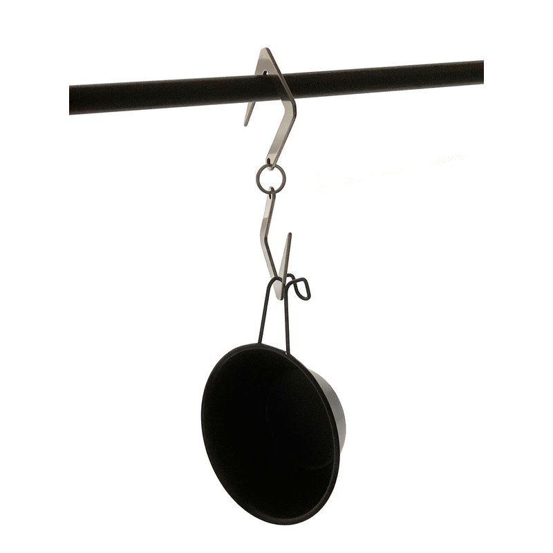 Seekdem SD-LH002SV-6P Lantern S-Shaped Hooks, Set of 6, Silver, All