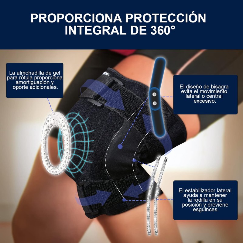 Lmkb Rodillera Ortop?dica y Deportiva con Estabilizadores