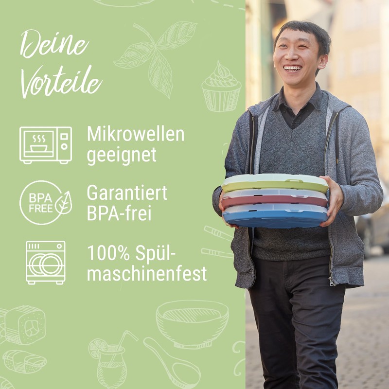 elastoreuse Pizza Box 'ToGo' - BPA-Free Storage Box by Pizza