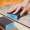 Romeda 8-Pack Sandpaper Block, 120 Grits Washable and Reusable Handmade