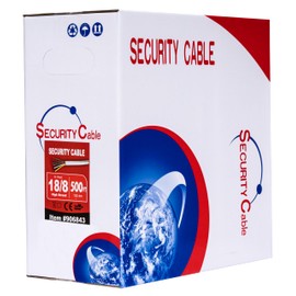 Cables Direct Online 500ft Stranded 18/8 Alarm CCA Cable for Low Voltage LED, Burglar System, Fire Detector, Security Station, Door Bell, 18AWG 8 Conductors Wire